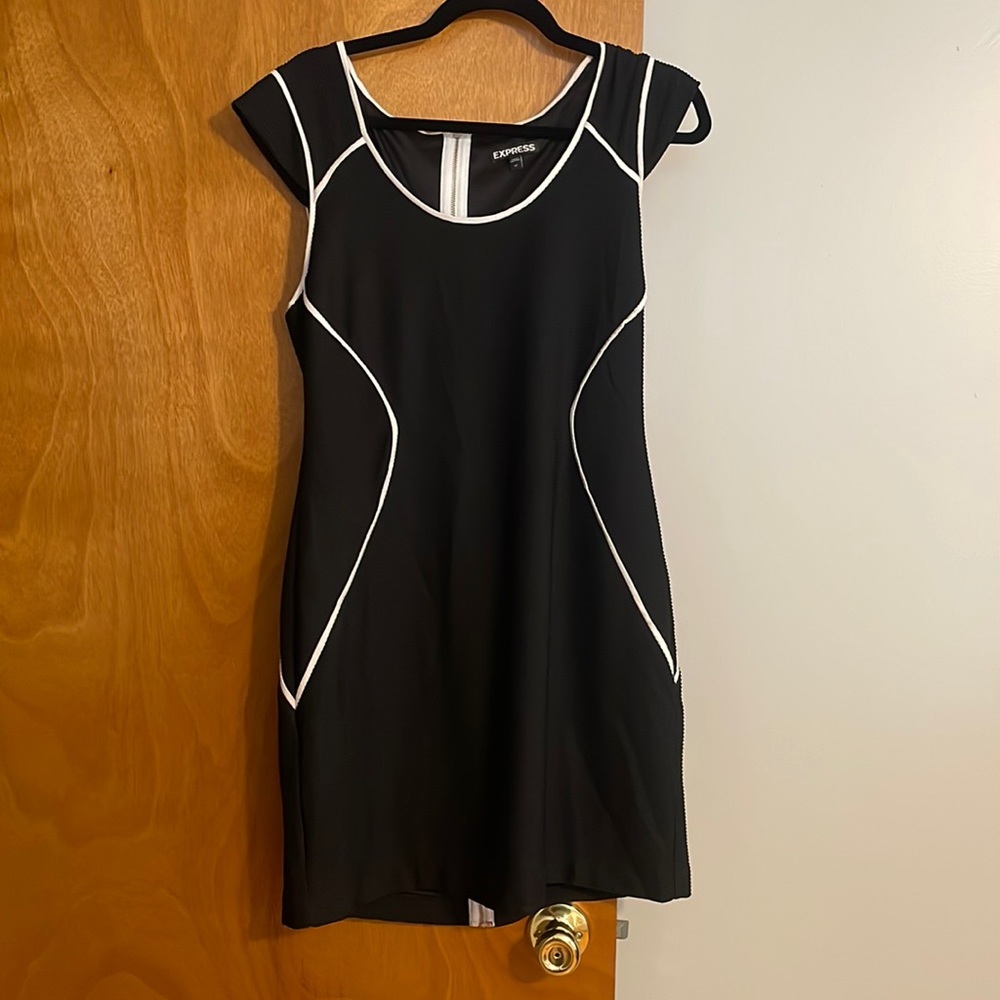 Express Black and White Dress